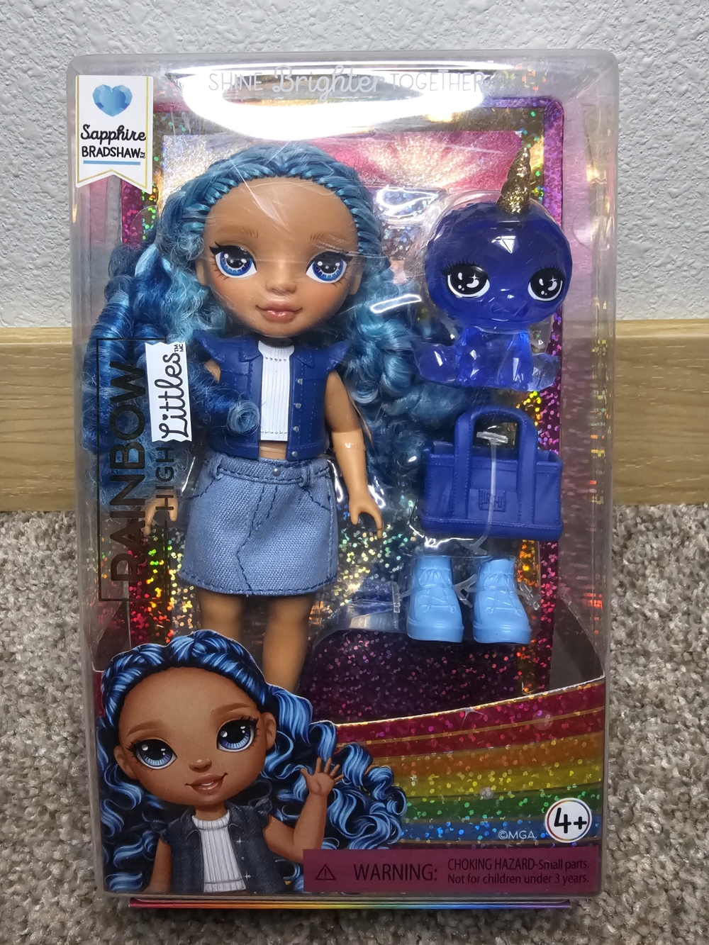 Rainbow Littles Sapphire Bradshaw Blue Hair Fashion Doll